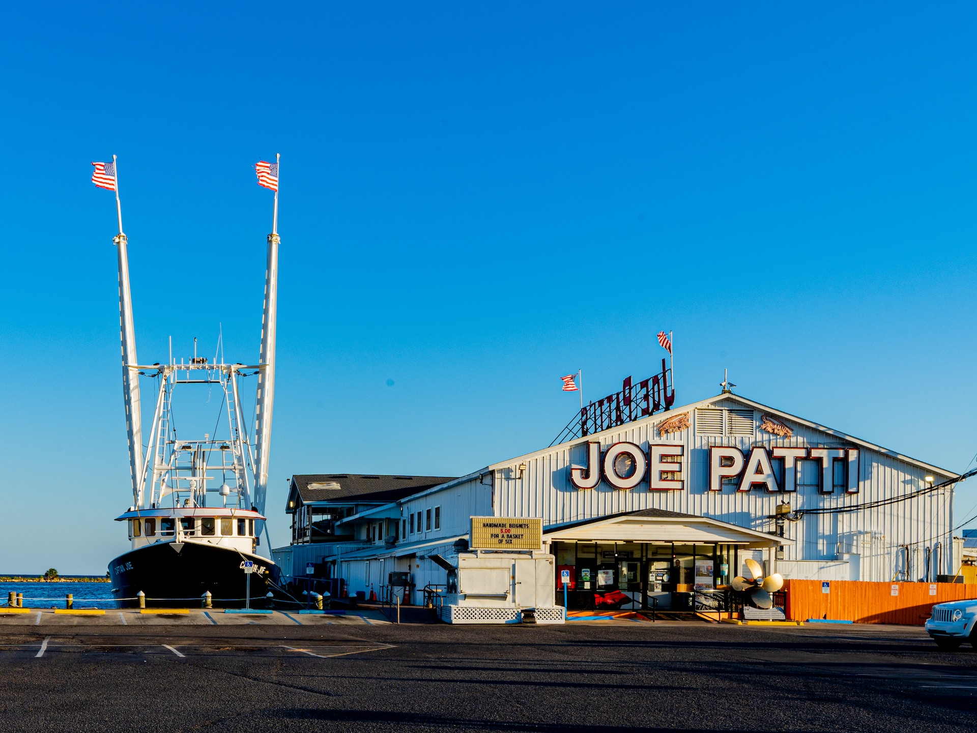 World famous Joe Patti's Seafood in Pensacola, FL.