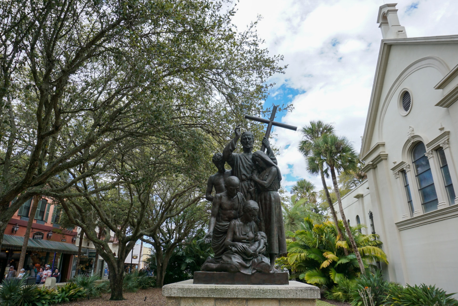 statue in the city of st. augustine